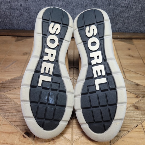 Sorel Explorer Joan Women's 7 Felt Boots Tan Gray Suede Waterproof NL3423-224 - Picture 8 of 13